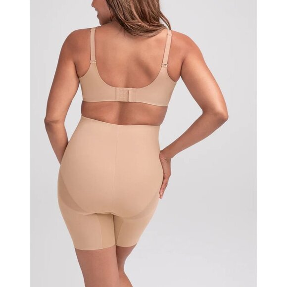 HONEYLOVE SuperPower Mid Waist Shaper Shorts in Sand Size X-Small - Picture 3 of 9